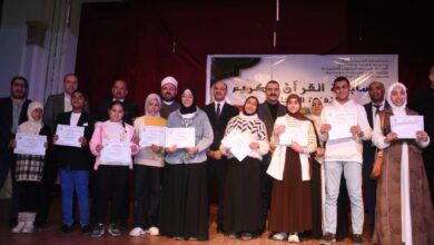 السكرتير العام لمحافظة الإسكندرية يشهد احتفالية تكريم الطلاب حفظة القرآن الكريم