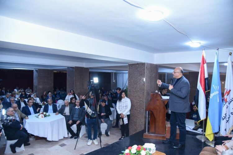 محافظ الإسكندرية  احتفالية تجهيز 120 عريس وعروسة لجمعية الريادة للتنمية