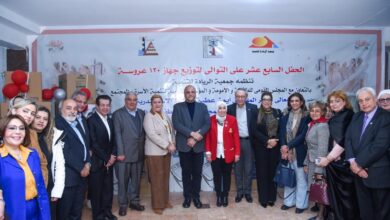 محافظ الإسكندرية  احتفالية تجهيز 120 عريس وعروسة لجمعية الريادة للتنمية