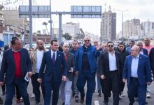 محافظ الإسكندرية يتفقد التشغيل التجريبي للكوبري “كوبري الفريق أول سليمان عزت”