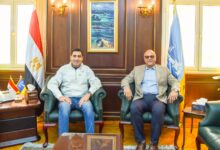 محافظ الإسكندرية يستقبل وزير الشباب والرياضة في مستهل جولته بالإسكندرية بالديوان