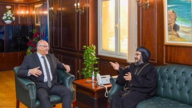 محافظ الإسكندرية يستقبل وفد الكنيسة القبطية الأرثوذكسية