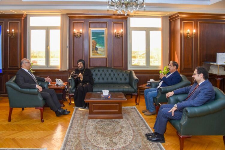 محافظ الإسكندرية يستقبل وفد الكنيسة القبطية الأرثوذكسية