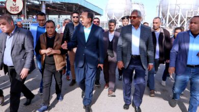 محافظ سوهاج يتفقد مستودع بوتاجاز الشوش ومصنع تعبئة الأحايوة شرق