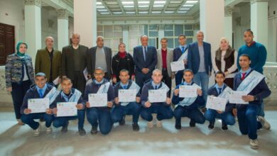 مياه الإسكندرية تكرّم أوائل المدرسة الفنية الثانوية لمياه الشرب والصرف الصحي 