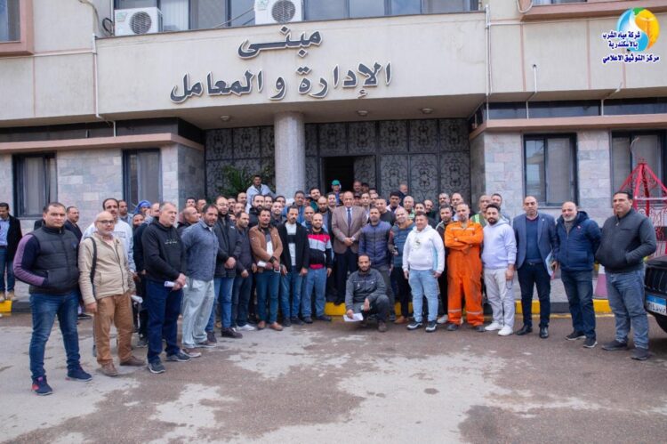 مياه الإسكندرية تنظم إختبارات تسوية الحالة الوظيفية للعاملين أثناء الخدمة