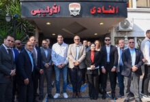 وزير الشباب والرياضة ومحافظ الإسكندرية يقومان بجولة تفقدية بالنادي الأولمبي المصري