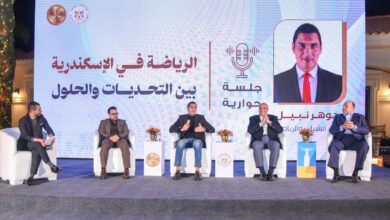 وزير الشباب ومحافظ الإسكندرية جلسة حوارية الرياضة في الإسكندرية بين التحدي والحلول